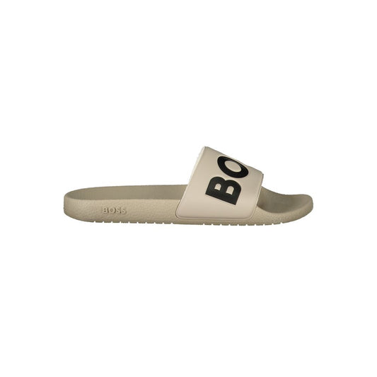 Beige Polyester Sandal