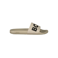 Beige Polyester Sandal