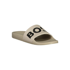 Beige Polyester Sandal