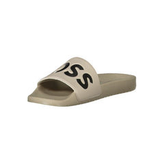Beige Polyester Sandal