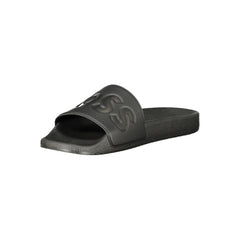 Black Polyester Sandal