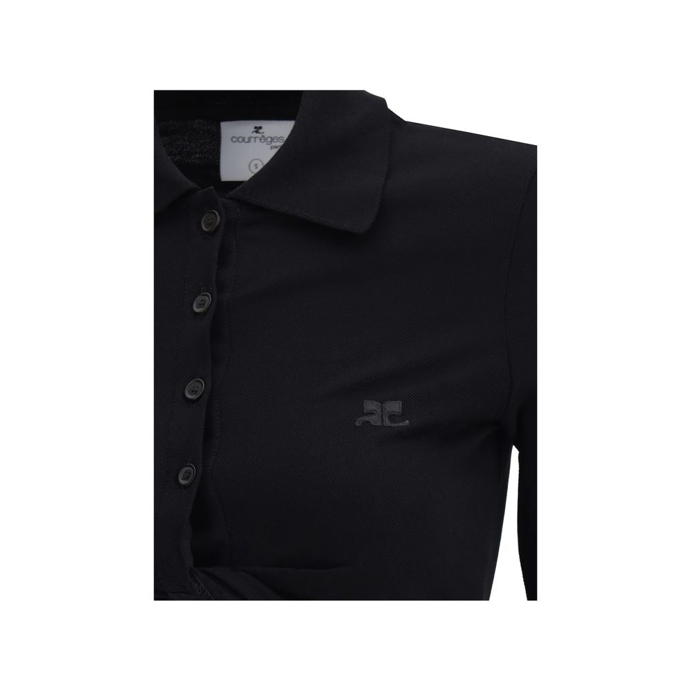Courrèges Polo with twisted detail