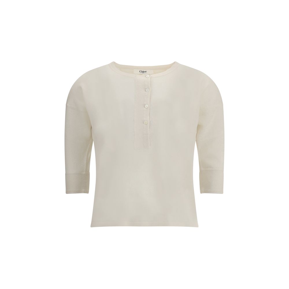 Linen Henley Long Sleeve Jersey