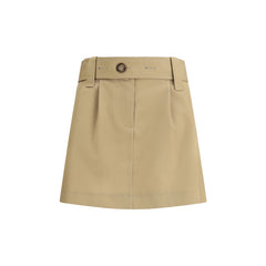 Cotton gabardine Miniskirt