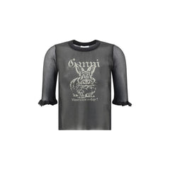 Sheer jacquard Top
