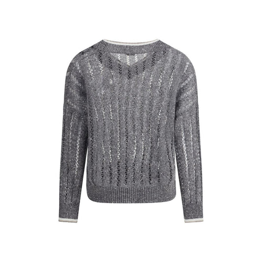 Perforated Sweater with sequins