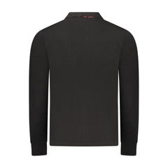 Rifle Black Cotton Men Polo Shirt