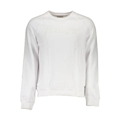 Guess Jeans White Cotton Unisex Sweatshirt