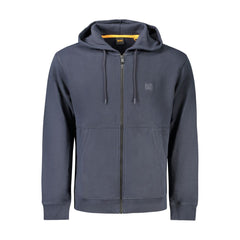 Hugo Boss Blue Cotton Men Sweater