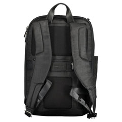 Piquadro Black Recycled Polyethylene Men Backpack