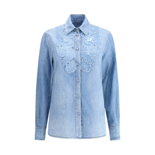 Embroidery denim Shirt