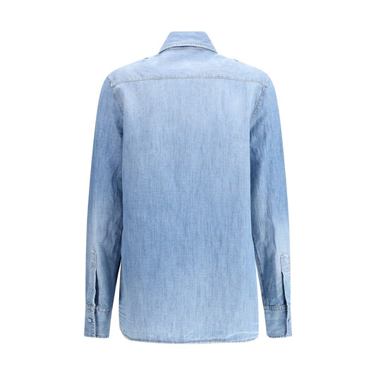 Embroidery denim Shirt