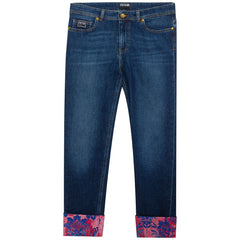 Versace Jeans Blue Cotton Jeans Denim