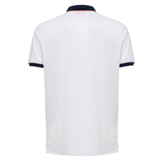 Fendi White Cotton Polo Shirt