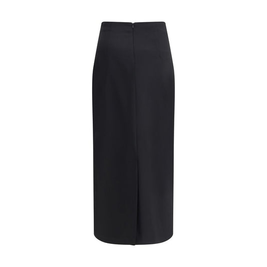 Lardini Virgin Wool Midi Skirt