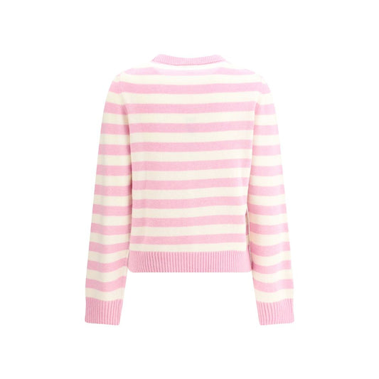 Striped sweater with rabbit