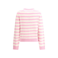 Striped sweater with rabbit
