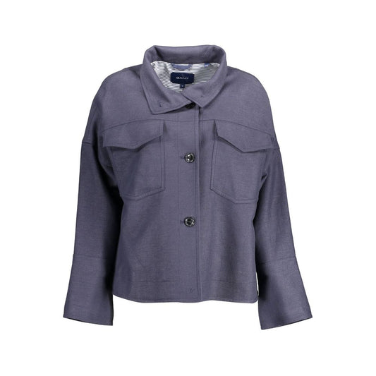 Gant Blue Viscose Women Jacket
