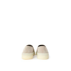 Gray Leather Loafer