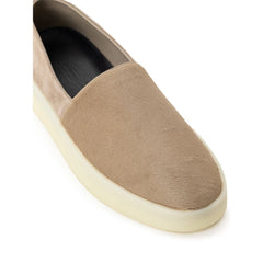 Gray Leather Loafer