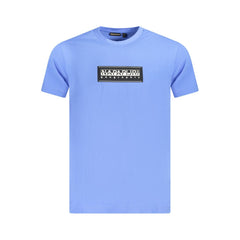 Napapijri Blue Cotton Men TShirt