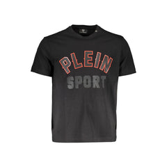 Plein Sport Black Cotton Men T-Shirt