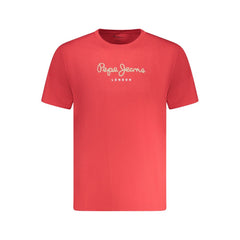 Pepe Jeans Red Cotton T-Shirt