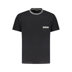Napapijri Black Cotton T-Shirt