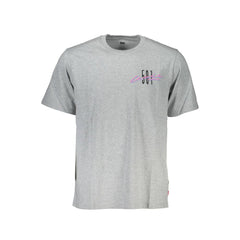 Levi's Gray Cotton Men T-Shirt