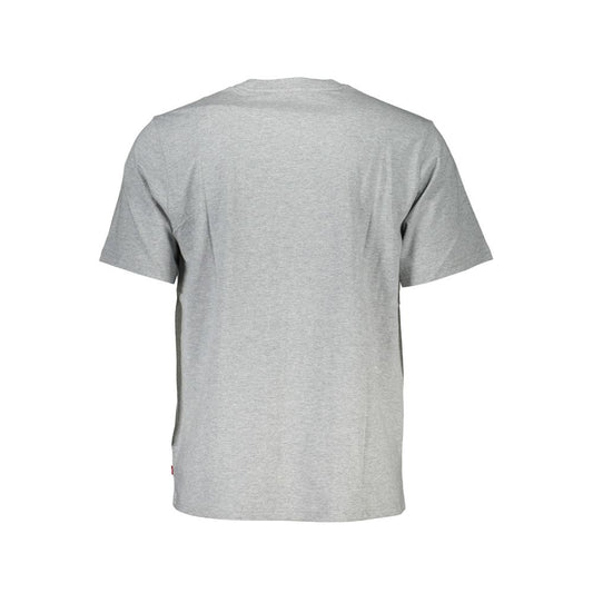 Levi's Gray Cotton Men T-Shirt