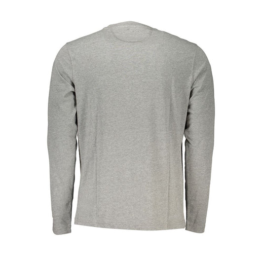 La Martina Gray Cotton Men T-Shirt