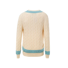Gran Sasso White Cotton Sweater