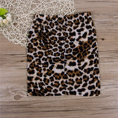 Sassy Leopard Print High Waist Bodycon Mini Skirt for Women