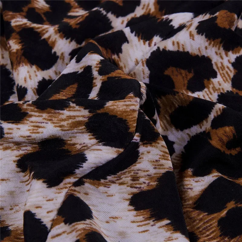 Sassy Leopard Print High Waist Bodycon Mini Skirt for Women